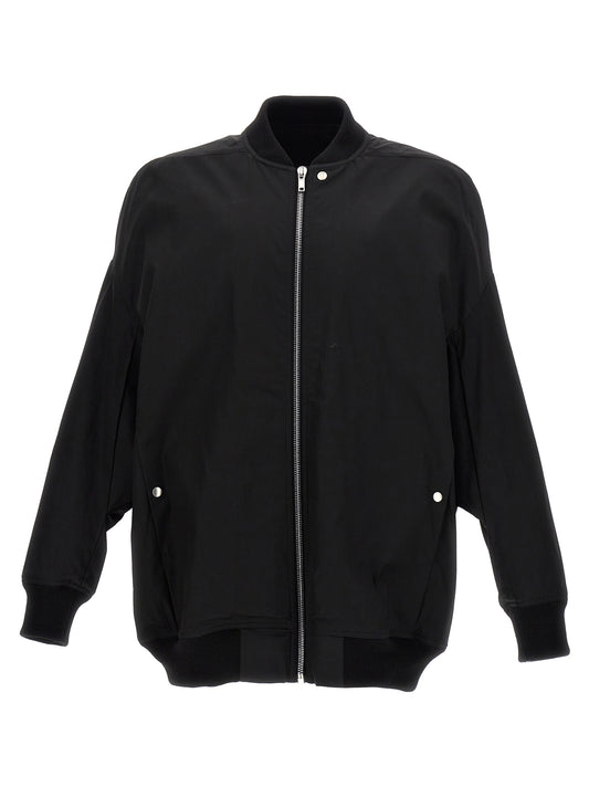 Rick Owens Black Nylon Bomber