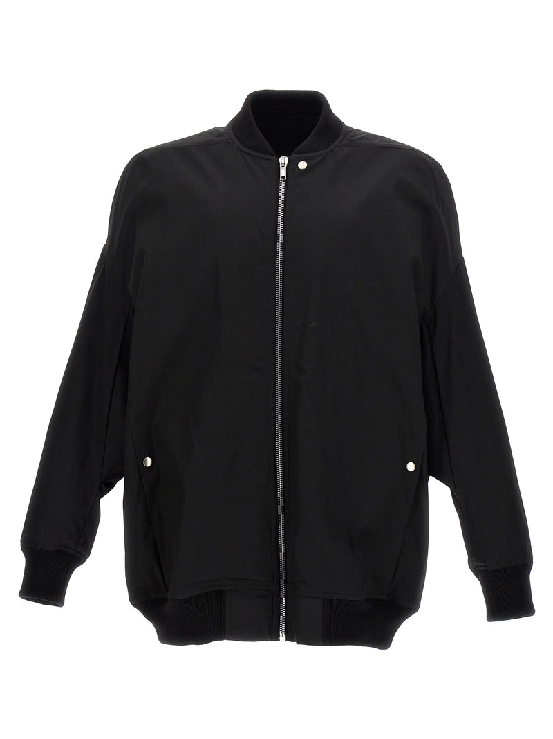 Rick Owens Jumbo Peter Flight Black Nylon Bomber Jacket