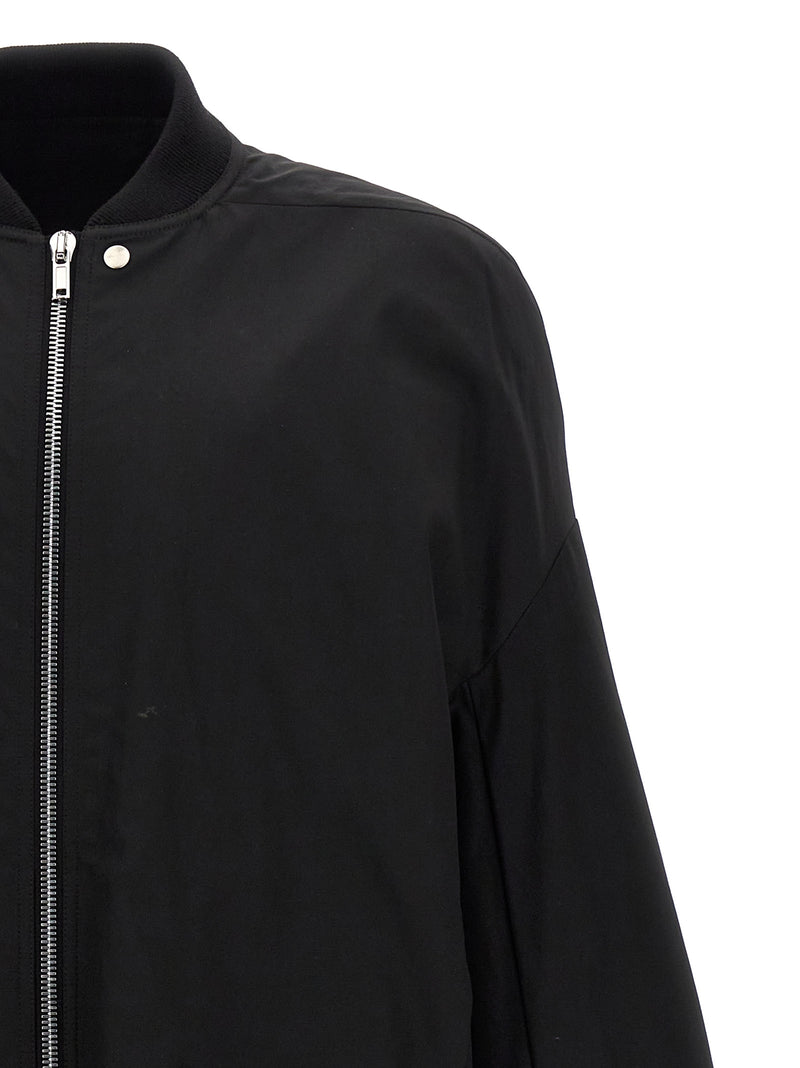Rick Owens Jumbo Peter Flight Black Nylon Bomber Jacket