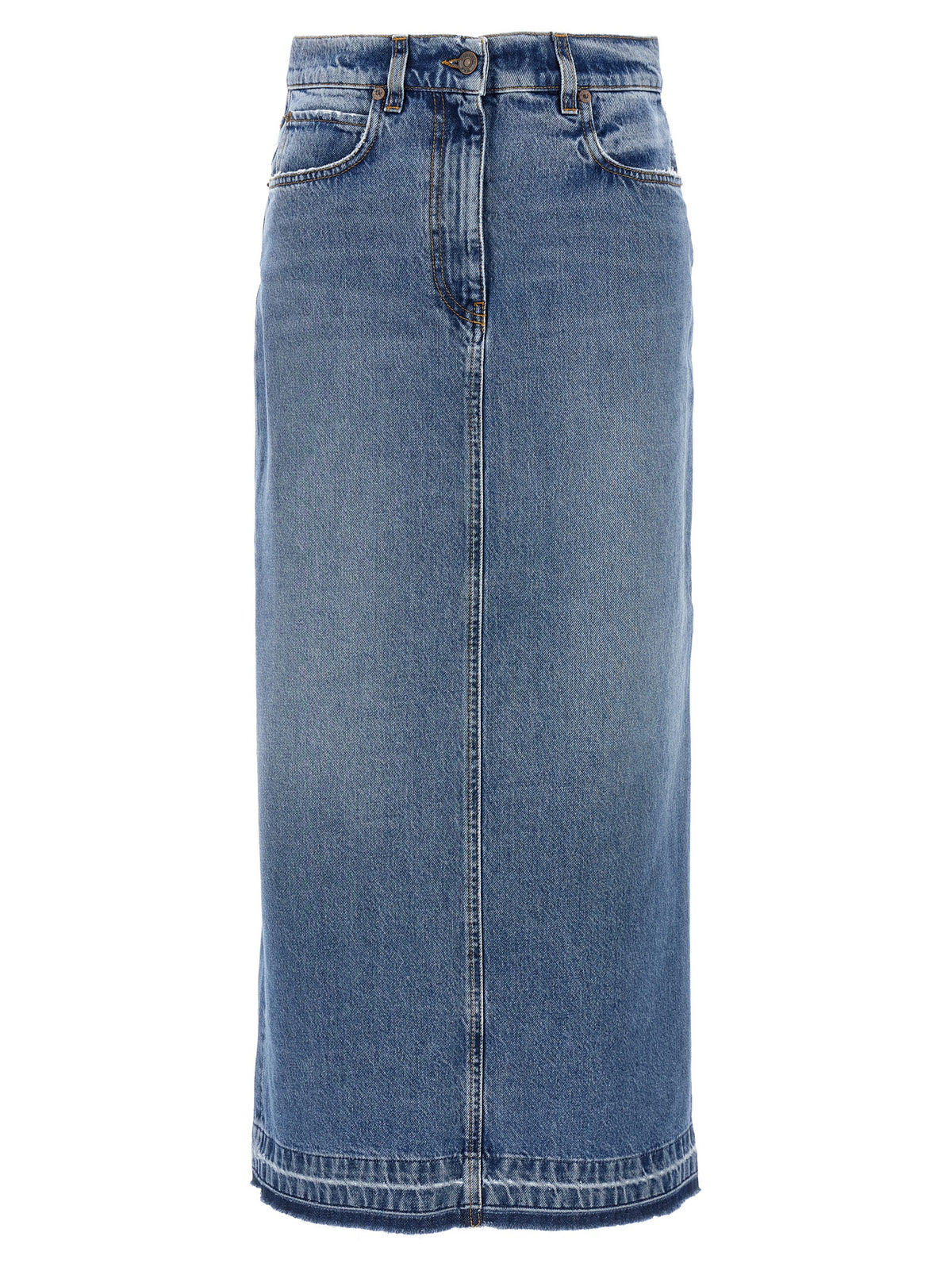 Fortela Jorgy Blue Cotton Mini Skirt - Vintage Meets Modern