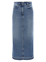 Fortela Jorgy Blue Cotton Mini Skirt - Vintage Meets Modern