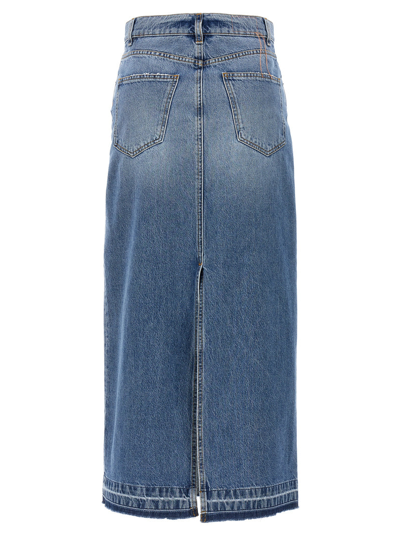 Fortela Jorgy Blue Cotton Mini Skirt - Vintage Meets Modern
