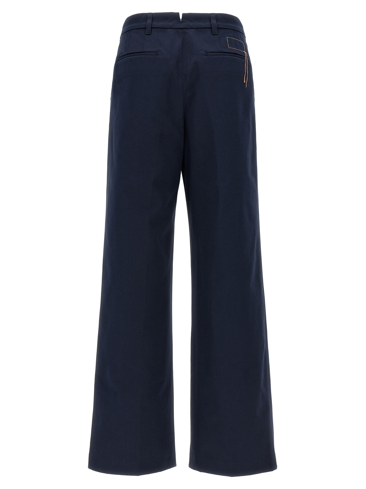 Fortela Lerida Blue Cotton Casual Pants for Women