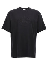 T-shirt en coton noir Burberry pour homme