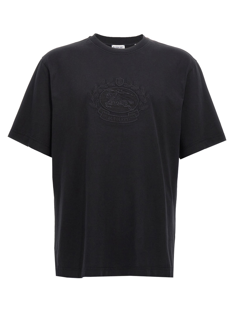 Burberry Black Cotton T-Shirt for Men