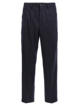 Department 5 Gin Blue Wool Blend Dress Pants for Men
