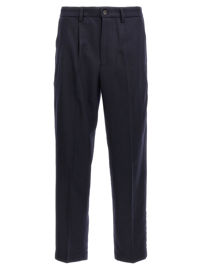Department 5 Gin Blue Wool Dress Pants for Men