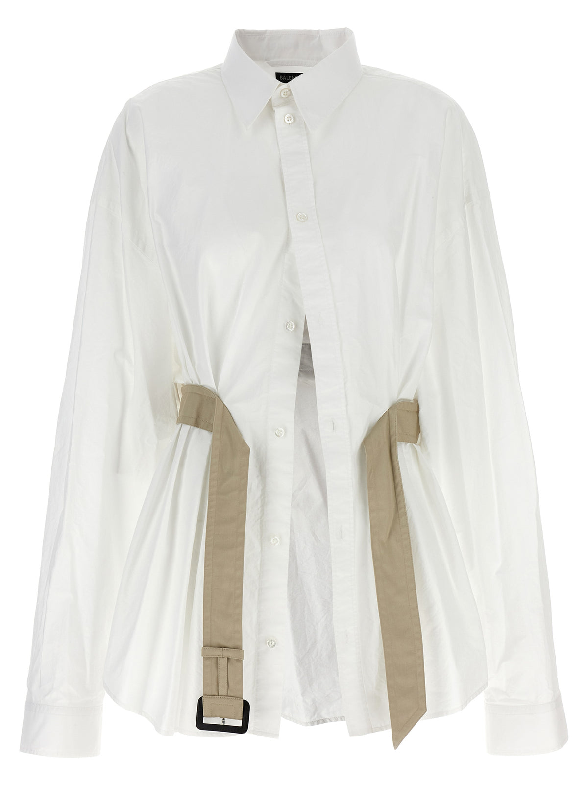 Balenciaga White Cotton Blouse - Modern Elegance for Women