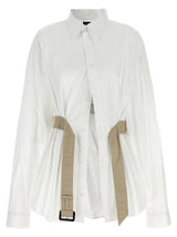 Balenciaga White Cotton Blouse - Modern Elegance for Women