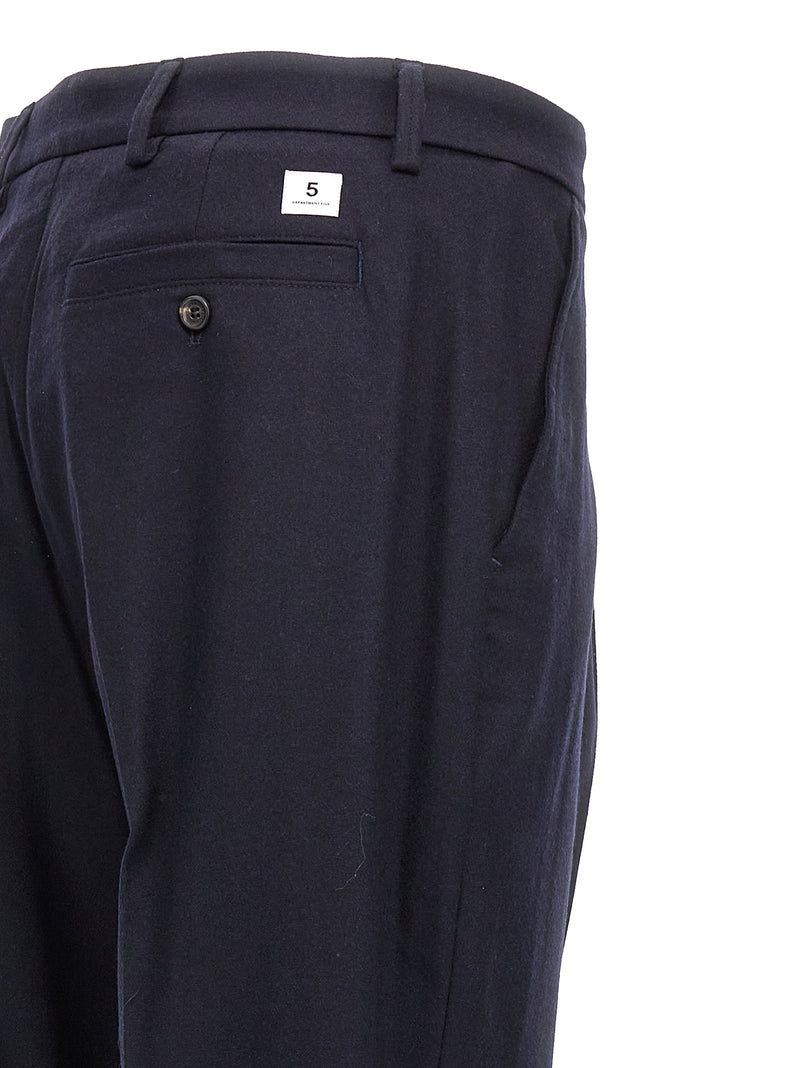 Department 5 Gin Blue Wool Dress Pants for Men