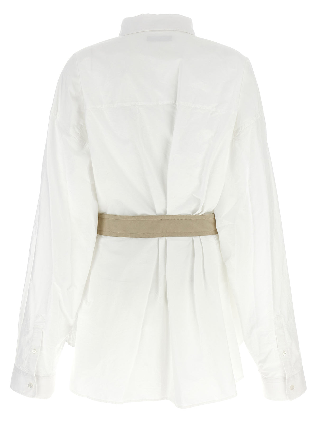 Balenciaga White Cotton Blouse - Modern Elegance for Women