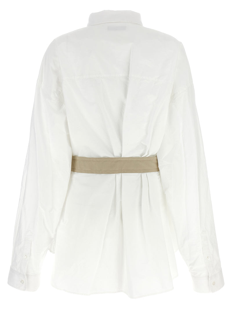 Balenciaga White Cotton Blouse - Modern Elegance for Women