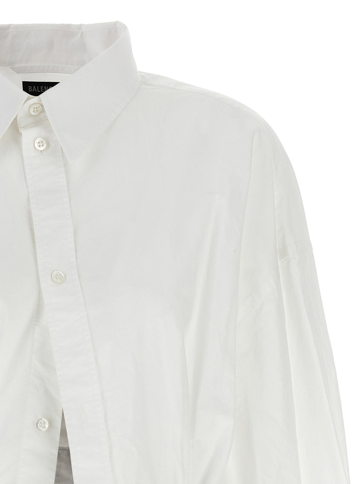 Balenciaga White Cotton Blouse - Modern Elegance for Women