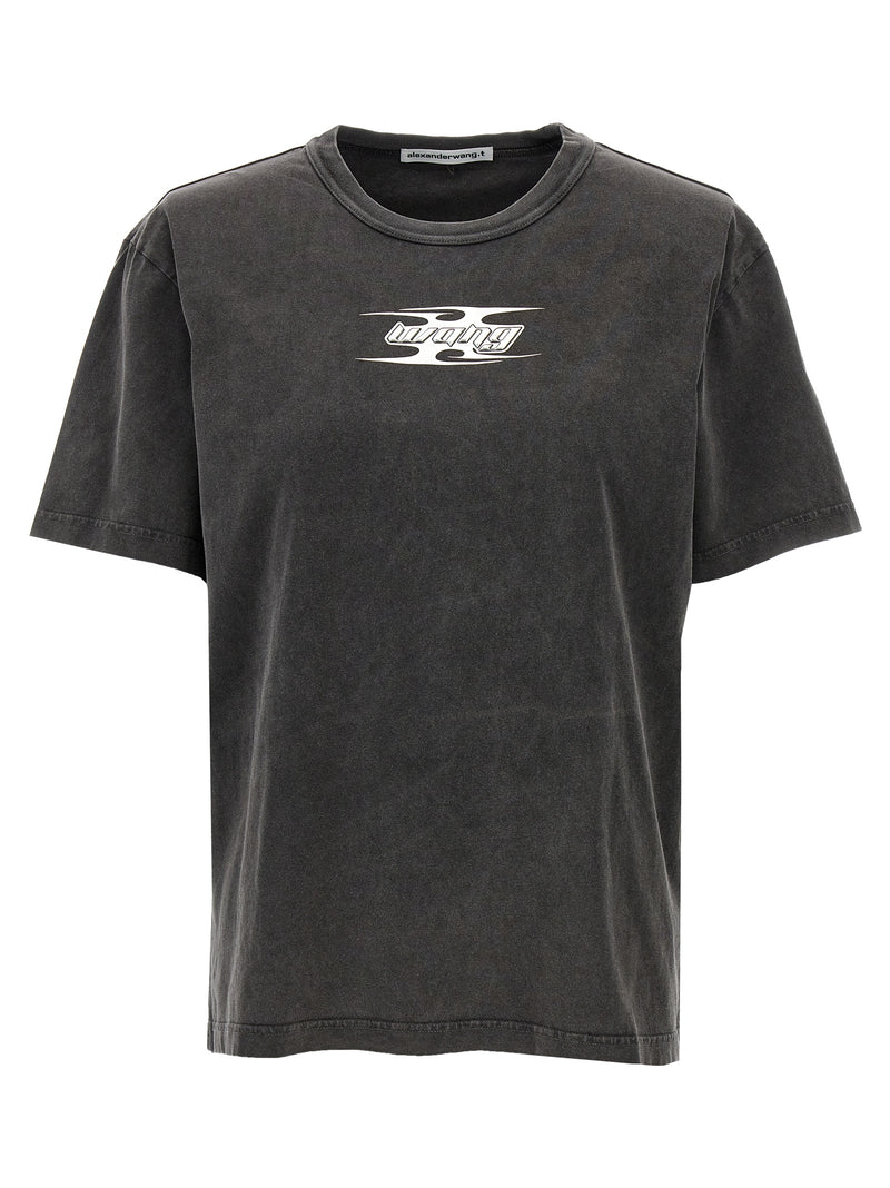 T BY ALEXANDER WANG Gray Cotton T-Shirt for Women