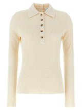 Courrèges White Cotton Cardigan - Timeless Elegance
