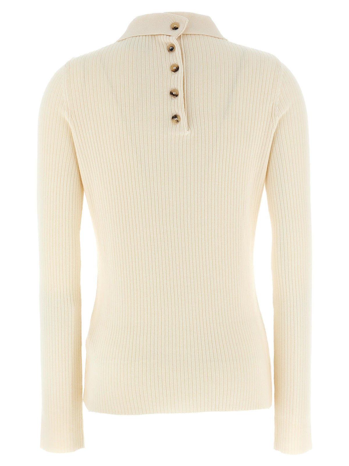 Courrèges White Cotton Cardigan - Timeless Elegance