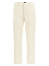 Department 5 White Cotton Casual Pants for Men