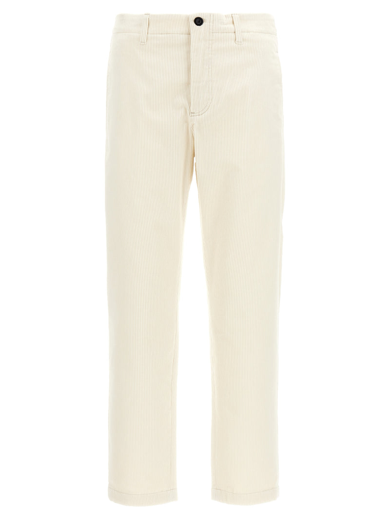 Department 5 White Cotton Casual Pants for Men
