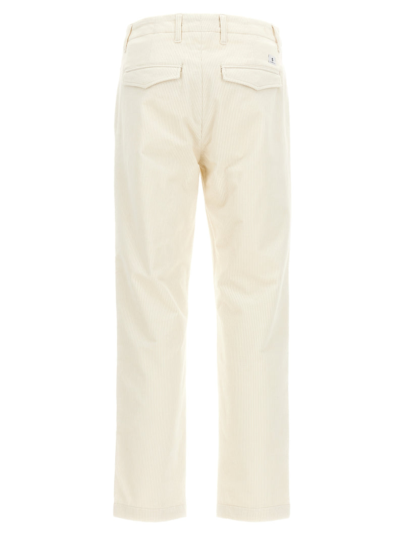 Department 5 White Cotton Casual Pants for Men
