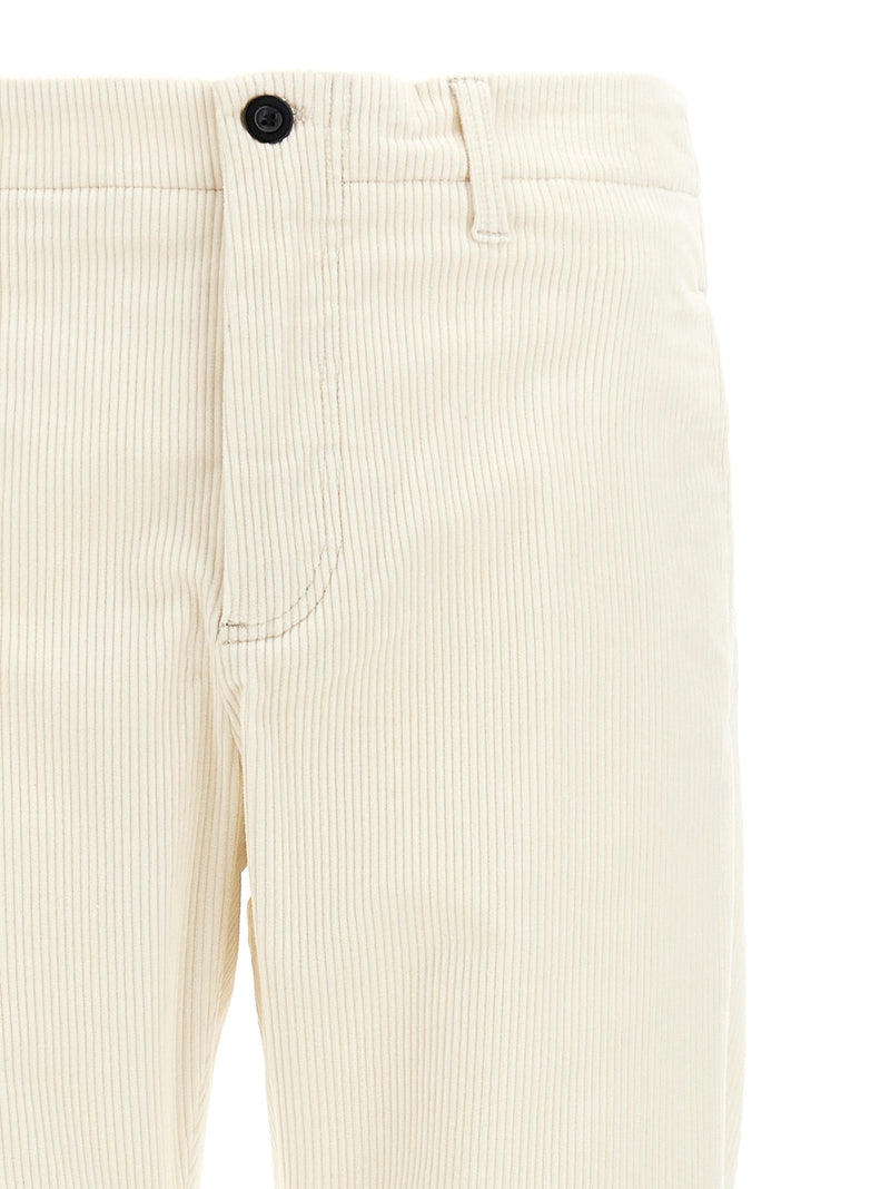 Department 5 White Cotton Casual Pants for Men