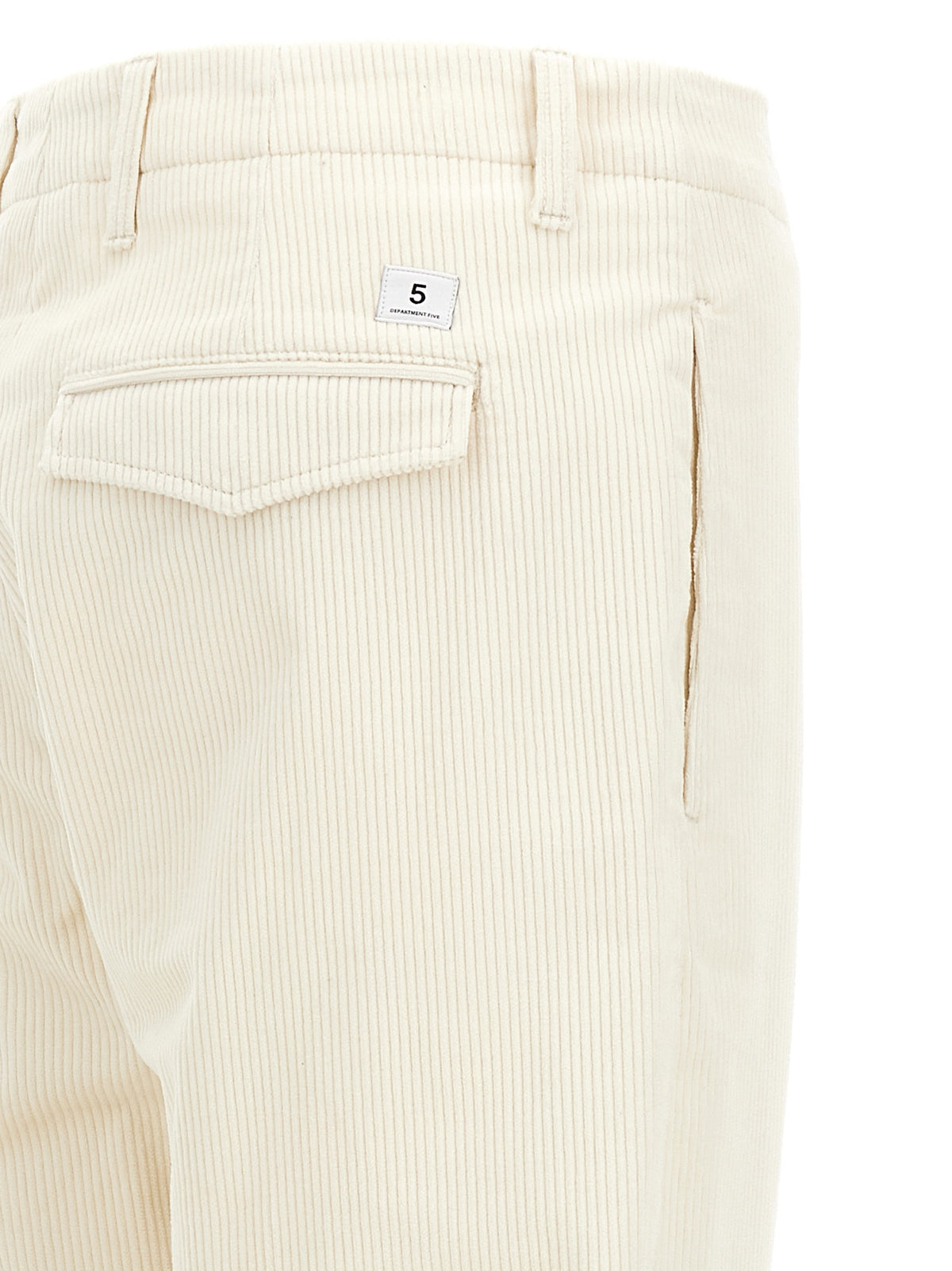 Department 5 White Cotton Casual Pants for Men