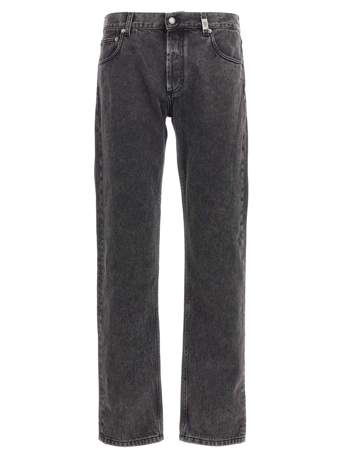 Alexander McQueen Black Cotton Straight-Leg Jeans for Men
