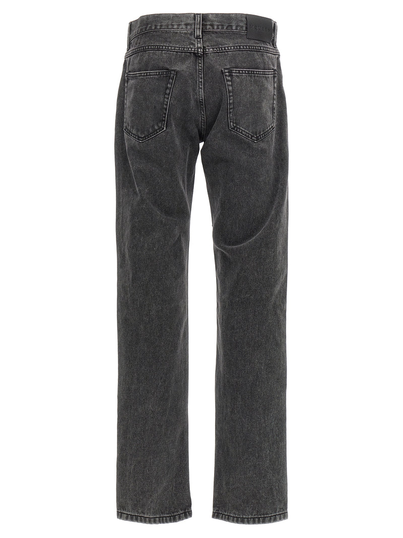 Alexander McQueen Black Cotton Straight-Leg Jeans for Men