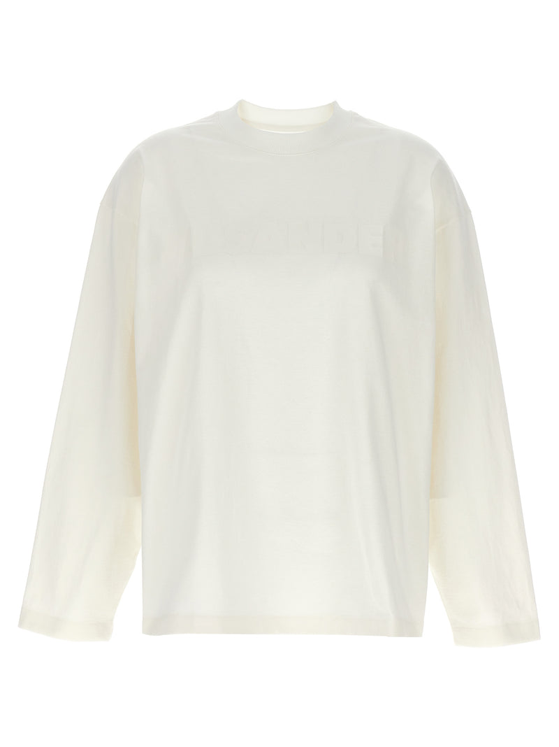 Jil Sander White Cotton Long Sleeve T-Shirt