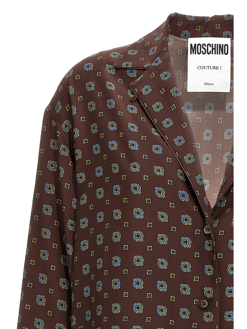 Moschino Brown Silk Blouse - Elegant Fashion Statement