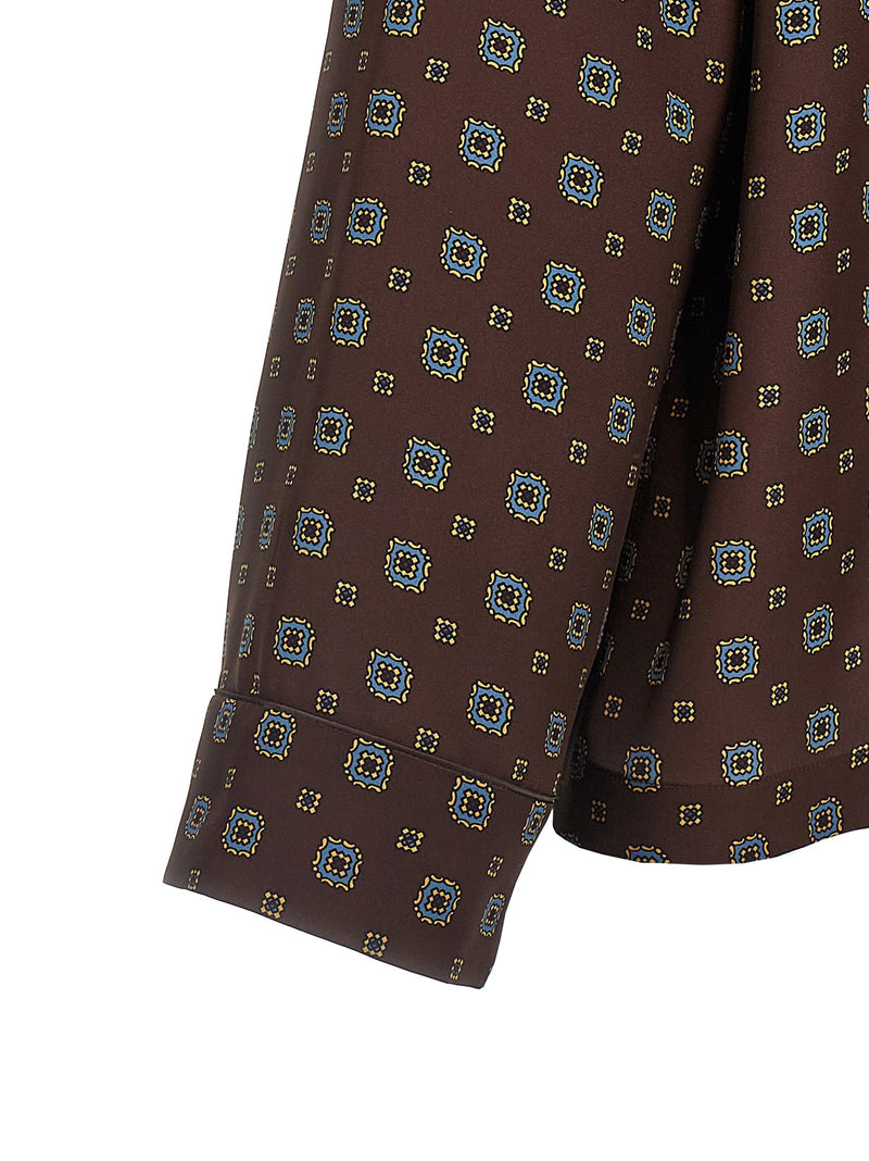 Moschino Brown Silk Blouse - Elegant Fashion Statement