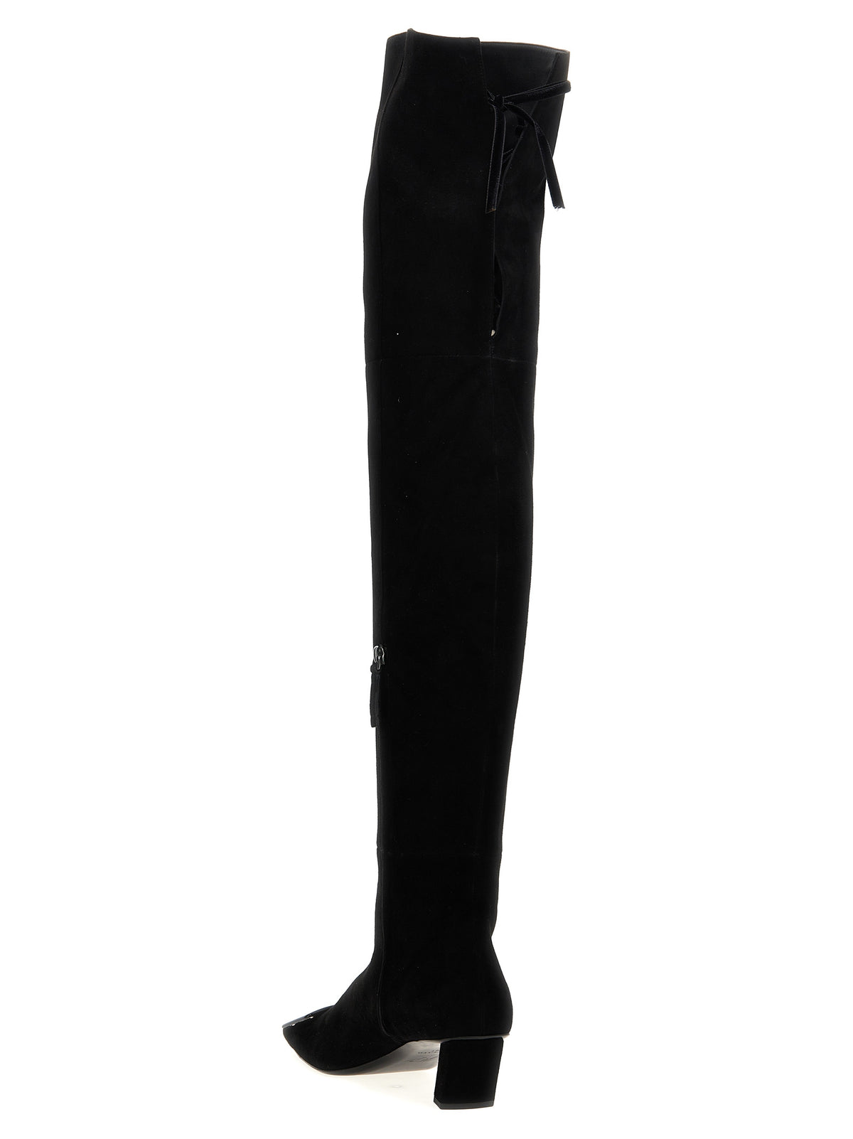 Roger Vivier Black Goatskin Over The Knee Boots