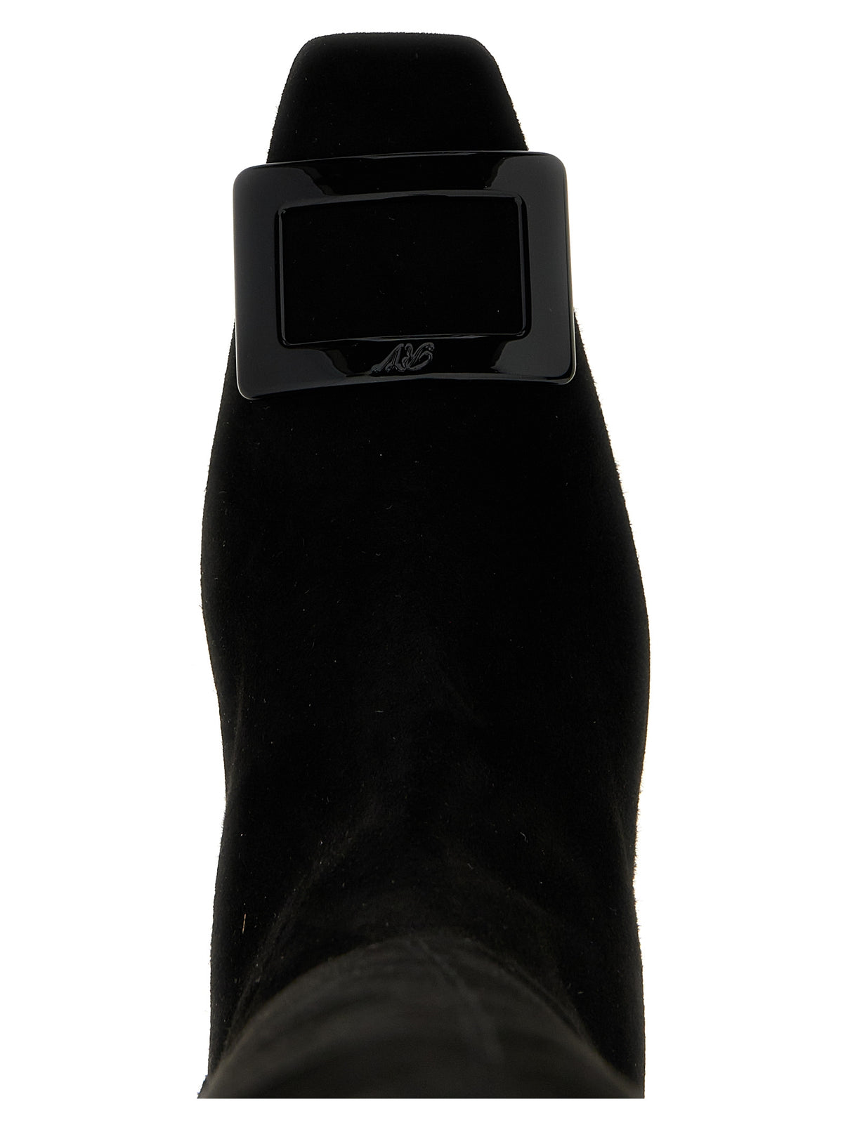 Roger Vivier Black Goatskin Over The Knee Boots