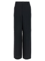 Moschino Black Acetate Casual Pants for Women