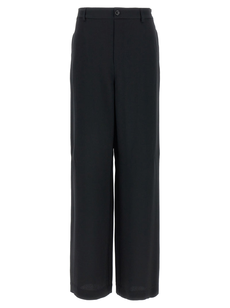 Moschino Black Acetate Casual Pants for Women