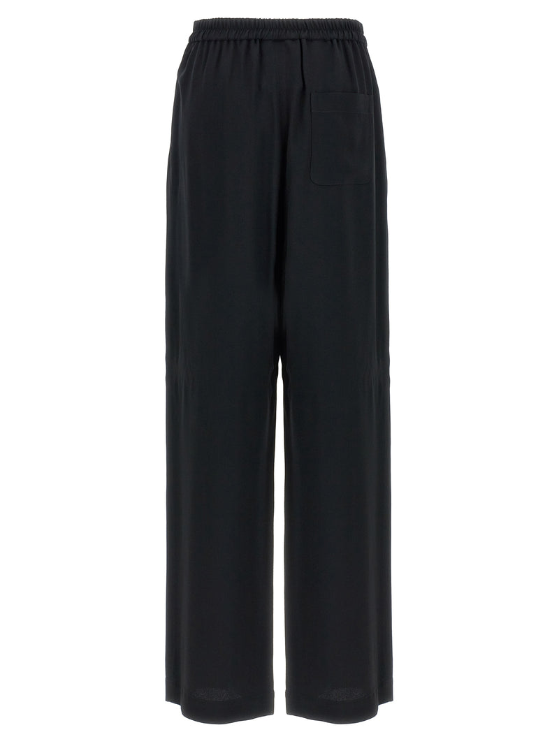 Moschino Black Acetate Casual Pants for Women