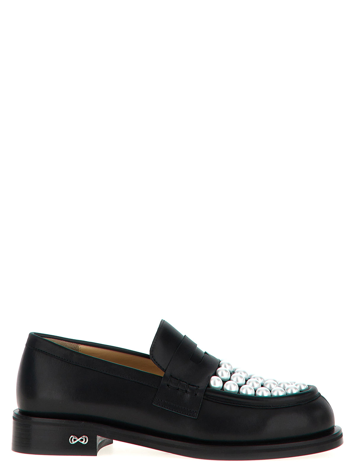 MACH & MACH Bicolor Calfskin Slip-On Loafers for Women