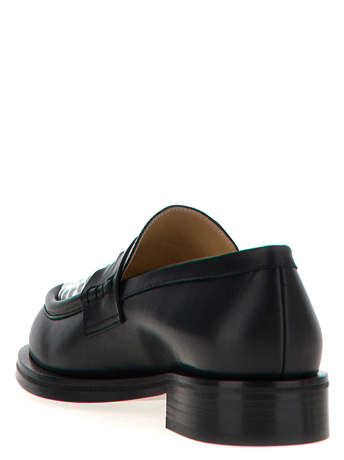 MACH & MACH Bicolor Calfskin Slip-On Loafers for Women