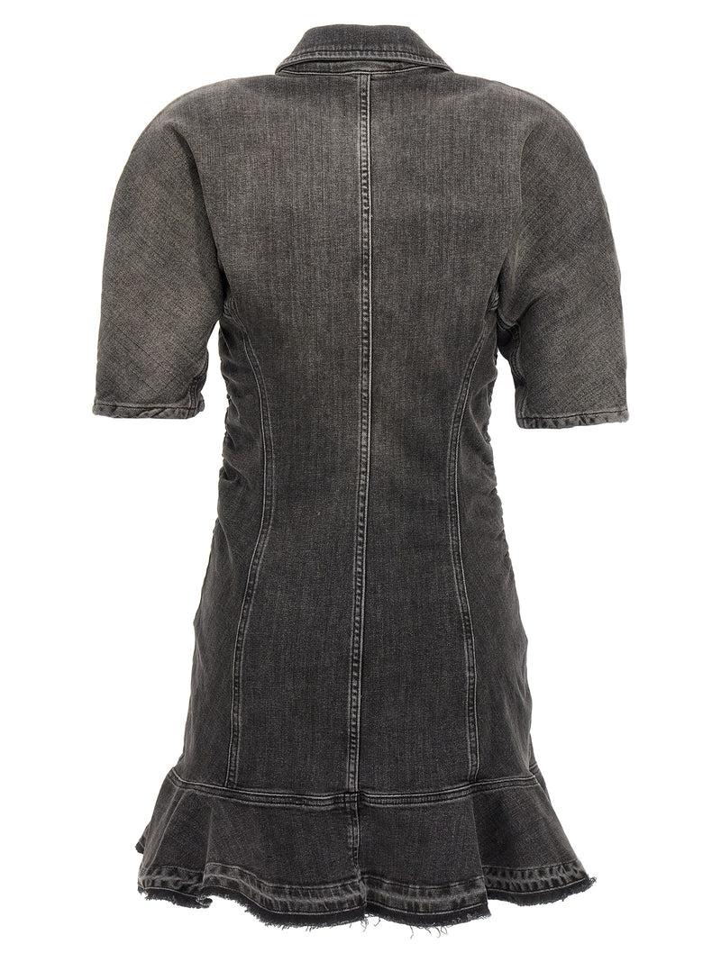 Ganni Black Cotton Short Dress - Chic and Stylish