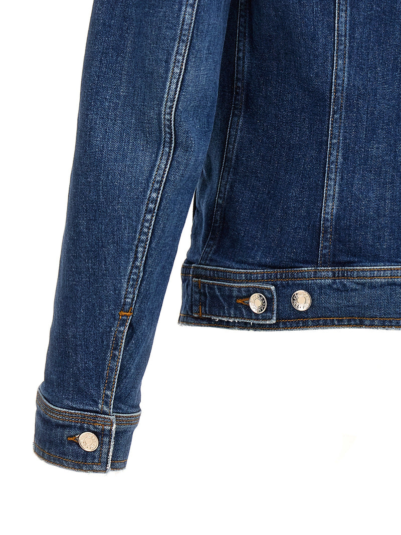 Dolce & Gabbana Blue Cotton Denim Jacket for Men