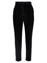 Dolce & Gabbana Black Cotton Dress Pants for Women