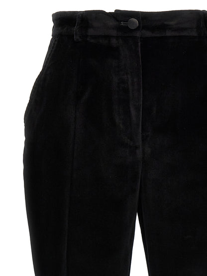 Dolce & Gabbana Black Cotton Dress Pants