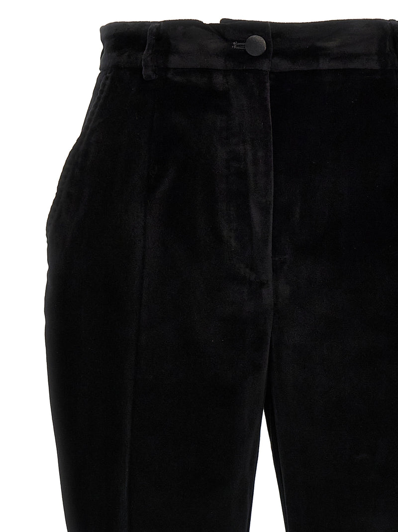 Dolce & Gabbana Black Cotton Dress Pants for Women