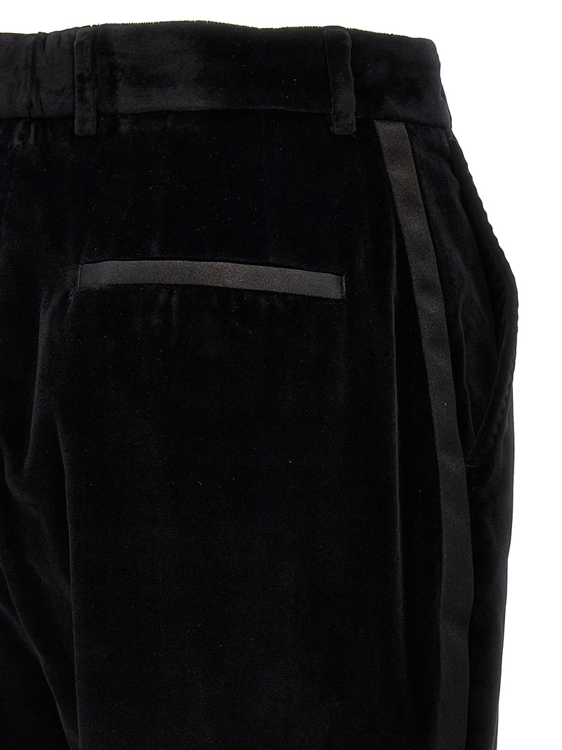 Dolce & Gabbana Black Cotton Dress Pants for Women