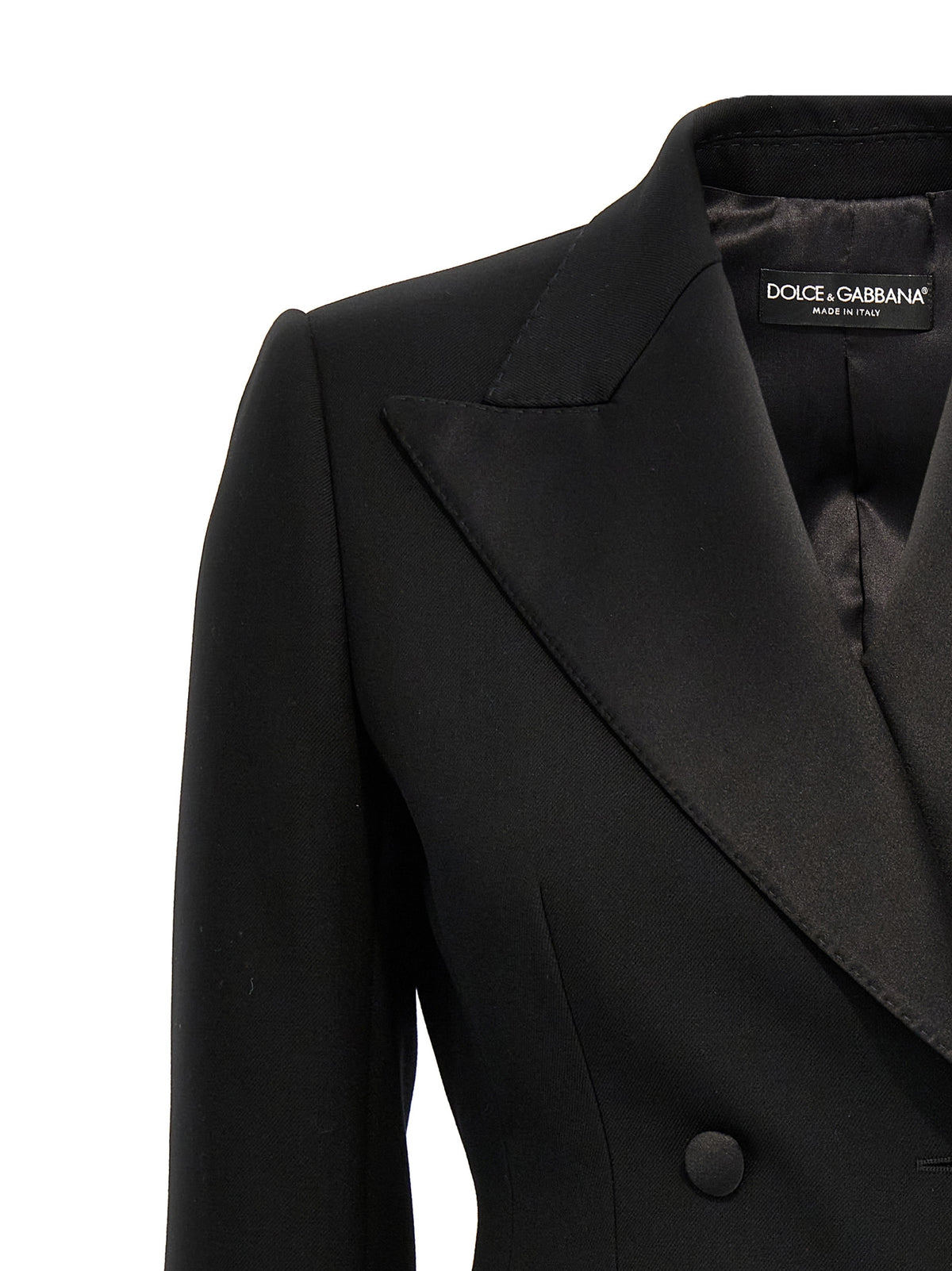 Dolce & Gabbana Black Virgin Wool Blazer for Women