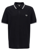 Comme Des Garçons Bicolor Cotton Polo Shirt - White/Black