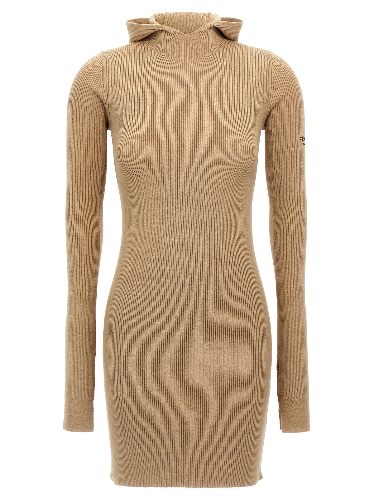 Fendi Beige Wool Short Dress - Luxurious Elegance