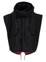 Junya Watanabe Black Nylon Full-Length Jacket