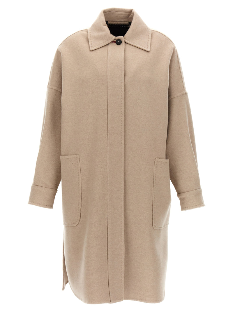 Max Mara ‘Baruffa’ Beige Double Cashmere Coat
