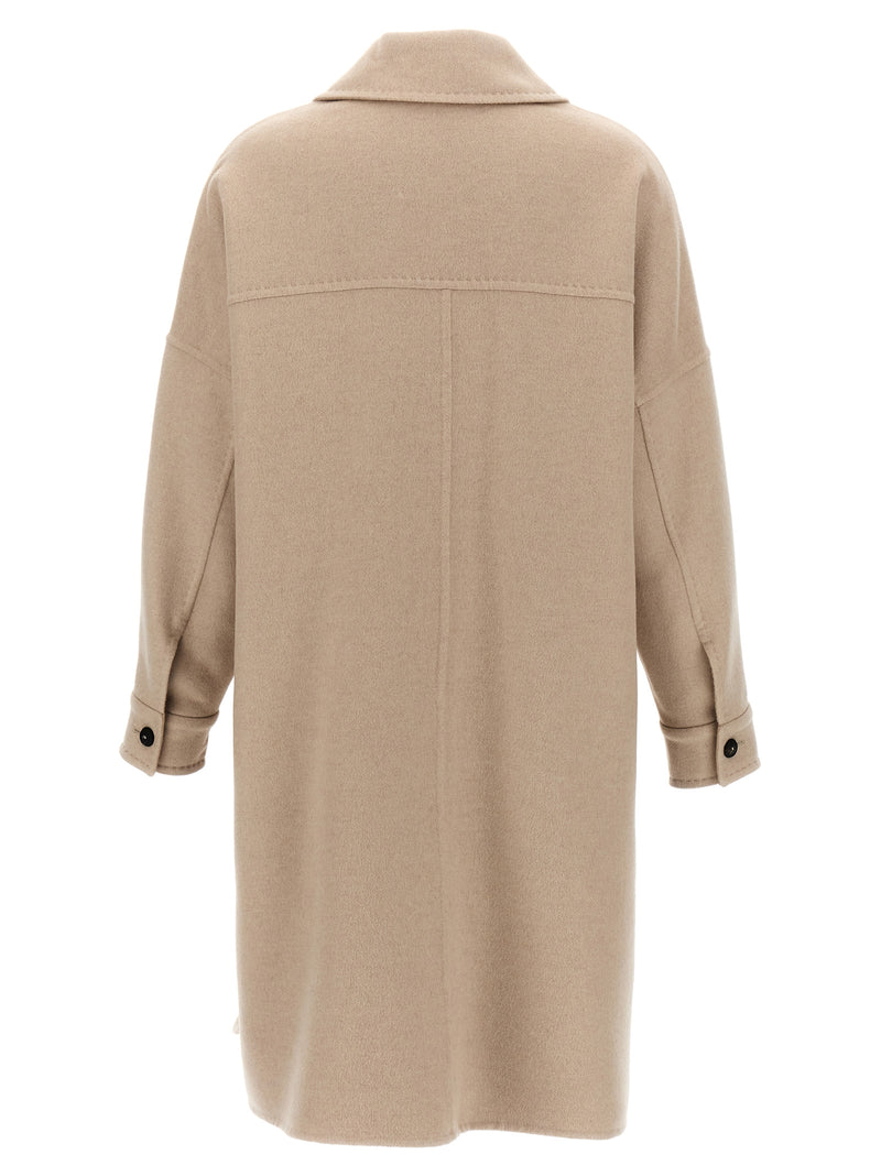 Max Mara ‘Baruffa’ Beige Double Cashmere Coat