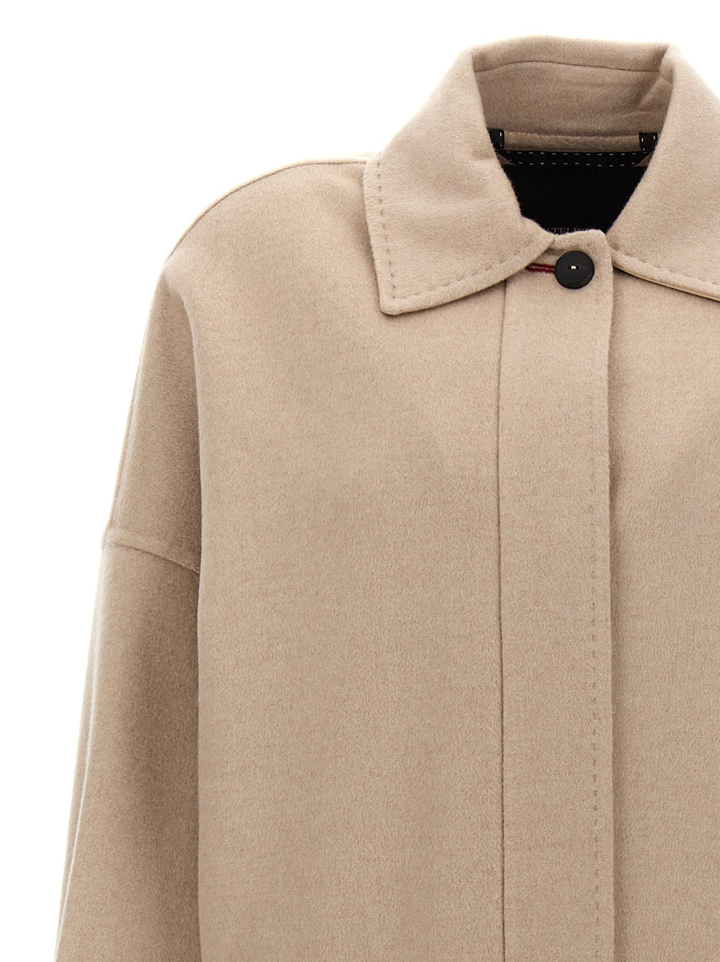 Max Mara ‘Baruffa’ Beige Double Cashmere Coat